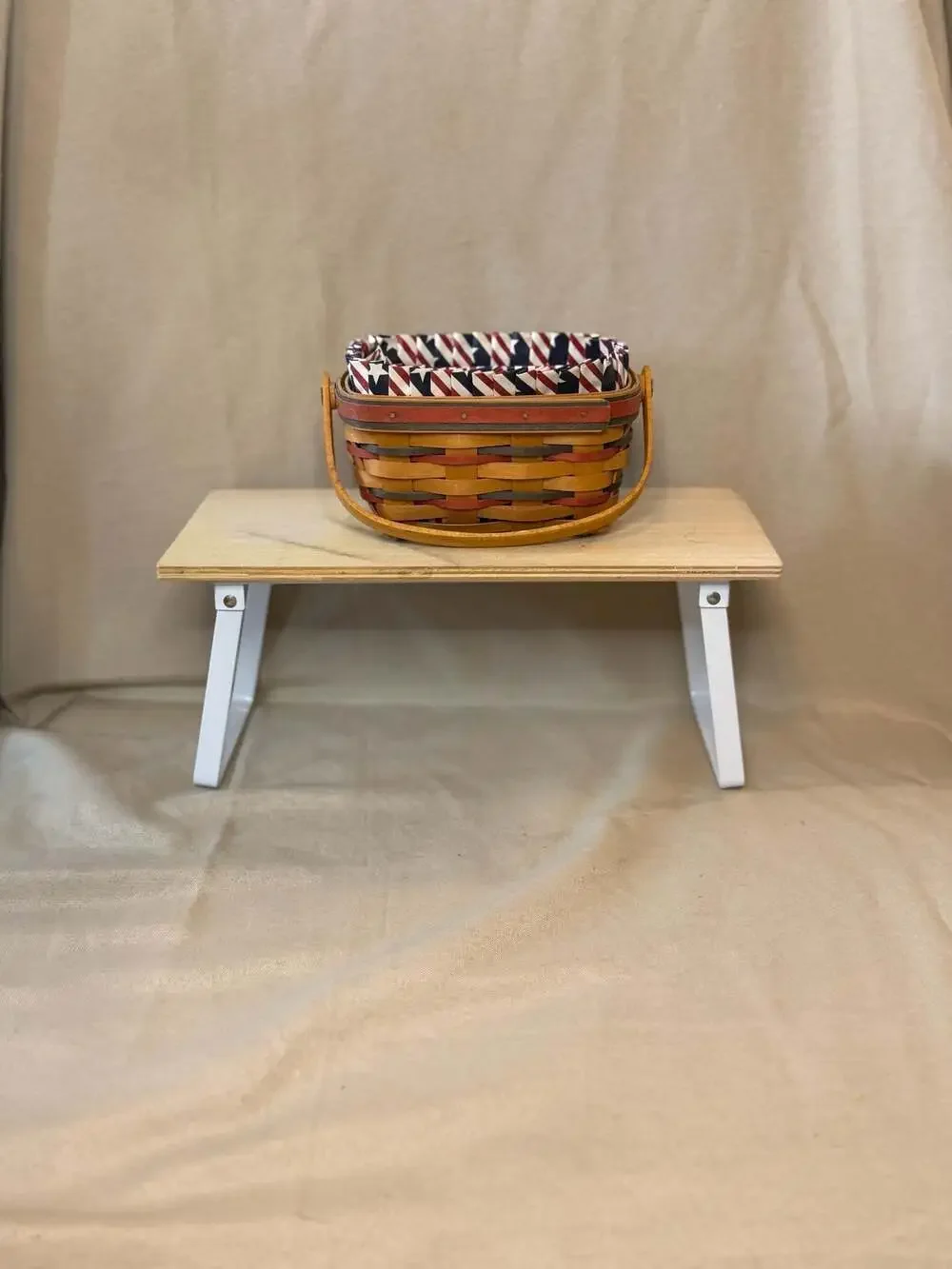 Longaberger 1997 All American Patriot Plastic Protector and Fabric Liner